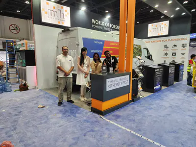 World of Fortune stand team at the counter